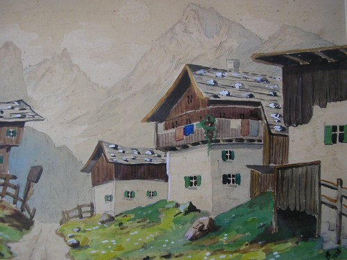 Mon 1938 aquarell alpine - "bp, 1938"*aquarell*alpine