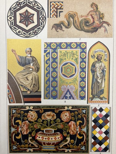 Antike grafik varia mosaik - antike,