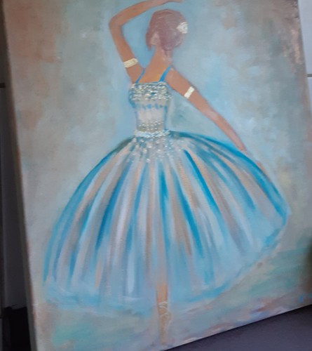 Acryl bild gemälde frau - acryl,