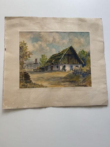 Aquarell 1941 nidden kurische - 1941,