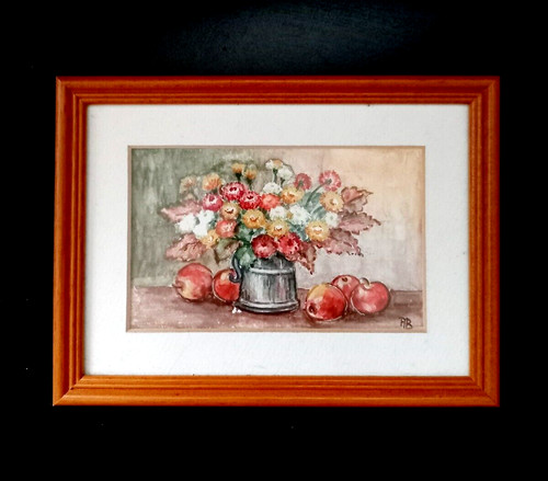 Aquarell blumen vase - aquarell, in
