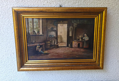 Antikes ölgemälde 1904 - antikes, —