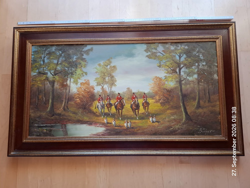ölgemälde jagdszene - Ölgemälde,