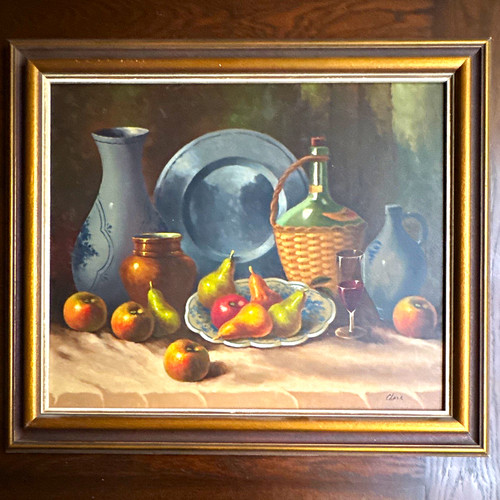 Gerahmtes stillleben obst - gerahmtes, stillleben-obst