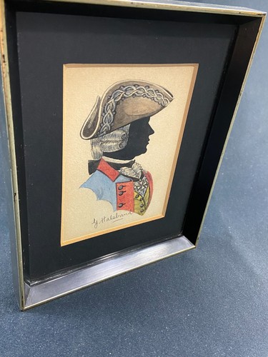 Gerahmte aquarellzeichnung mit - gerahmte,