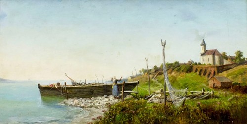 Küstenlandschaft fischerboot - küstenlandschaft,