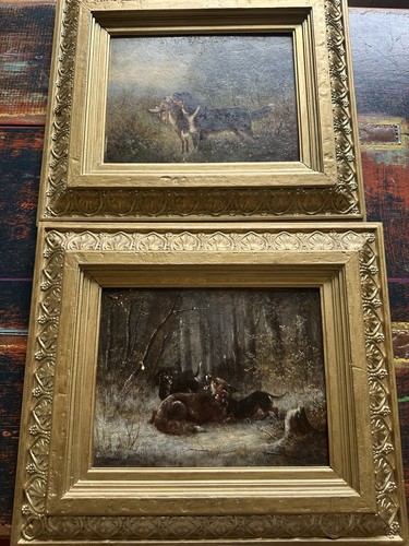 Jagd gemälde 1880 öl - jagd,
