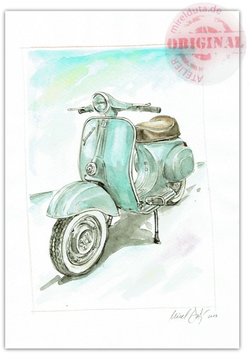 Original aquarellbild - original,