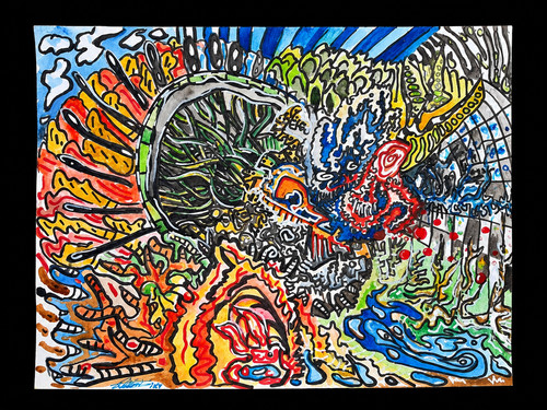Original aquarell der - aquarell, „der