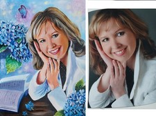 Handgemaltes Porträt vom