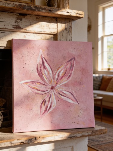 Original acryl gemälde pinke - original,