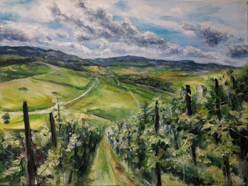 Weinberge trier gemälde - trier,