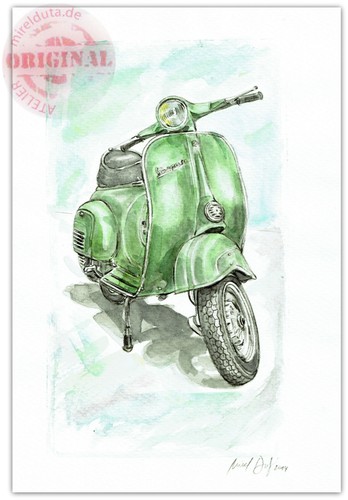 Original aquarellbild - original,