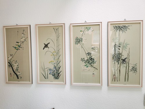 Japanische seidenmalerei - japanische,