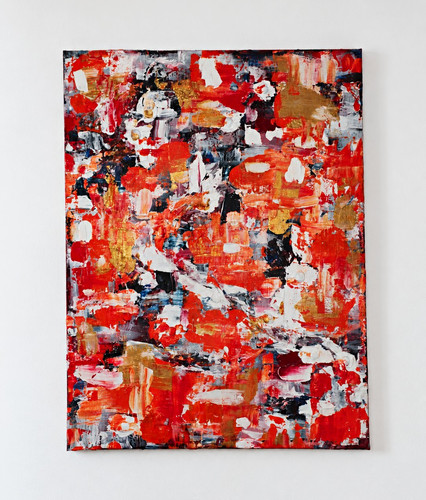 Abstraktes acrylgemälde - abstraktes,