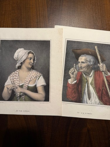 Antike lithografie aus dem - antike,