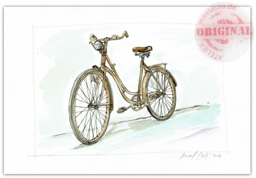 Original aquarellbild - original,