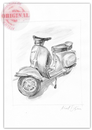 Original aquarellbild - original,