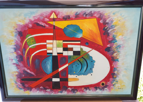 Abstraktes gemälde acryl - abstraktes,