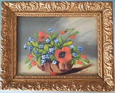 Antikes Bild Blumen mit