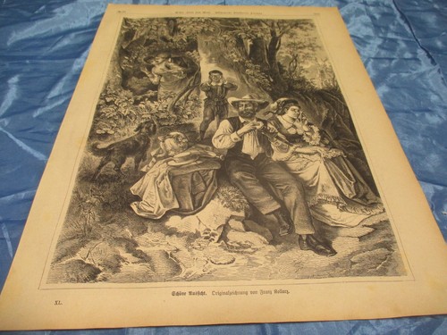 Druck von 1878 holzstich - ,