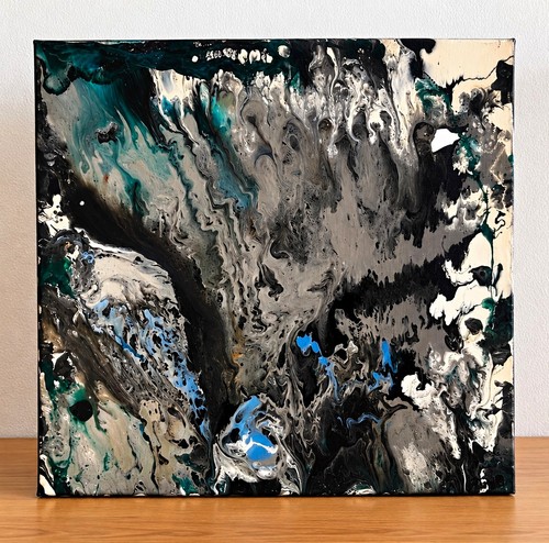 Abstraktes acrylgemälde - abstraktes,