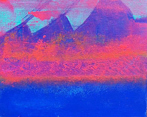 Abstraktes gemälde kunst - gemälde,