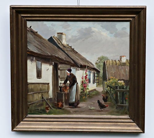 Edmund fischer ölbild - fischer,