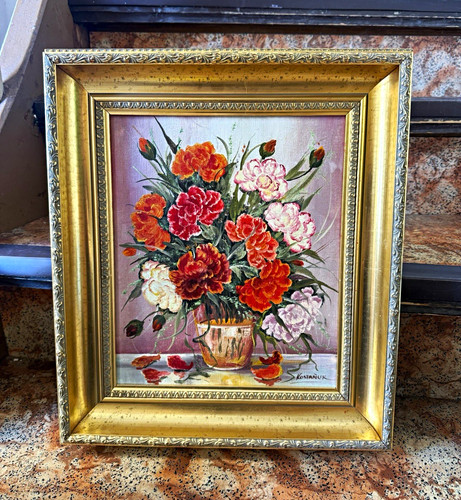 Blumenstillleben ölbild - blumenstillleben,