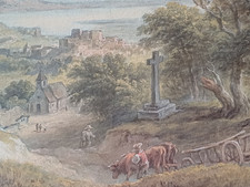 Antikes Aquarell: Raimund