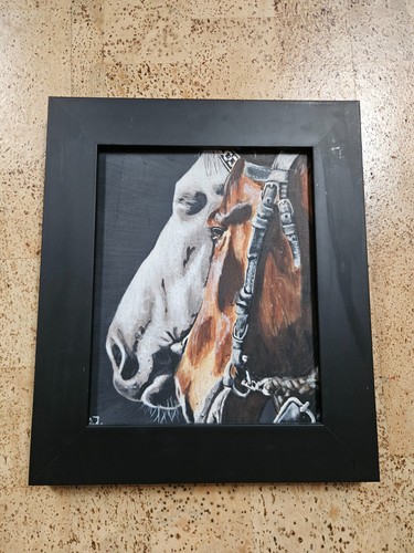 Bild gemälde pferd tempera - pferd,