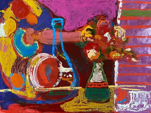 Acrylgemälde stillleben - acrylgemälde,