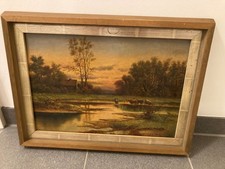 Antikes Wandbild im Rahmen