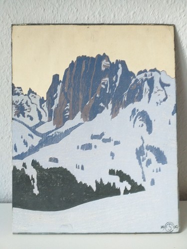 Farbholzschnitt colombi - farbholzschnitt,
