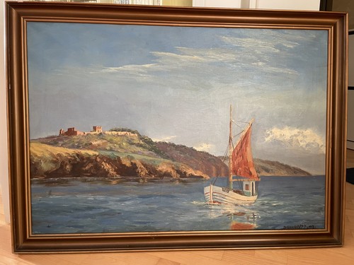 ölgemälde fischerboot - Ölgemälde,