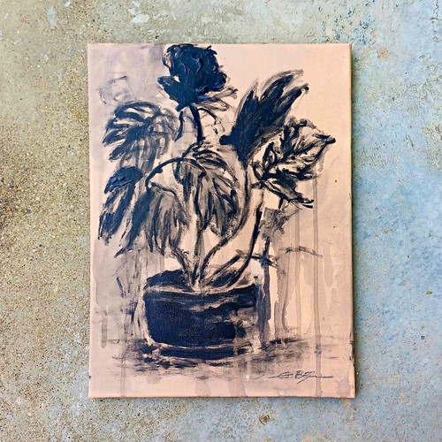 Stillleben gemälde blumen - blumen, im