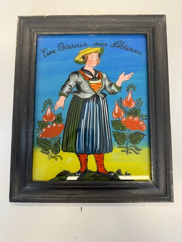 Hinterglasmalerei portrait - hinterglasmalerei,