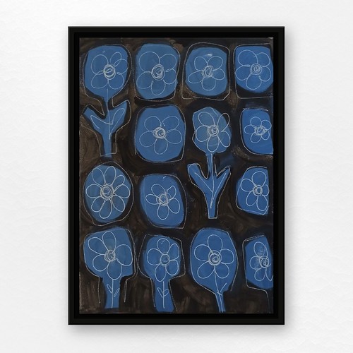 Original acryl 30x40 blaue - original,