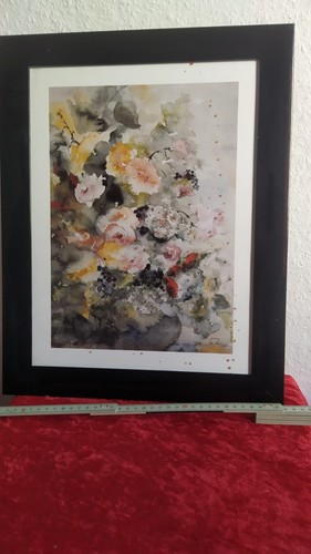Original aquarell blumen - original,