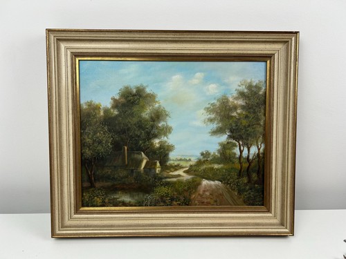 ölgemälde landschaft cottage - landschaft,