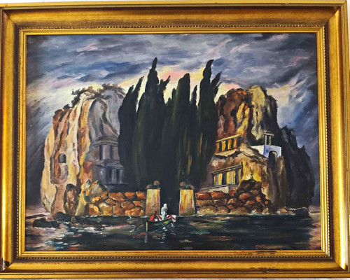 Gerahmtes ölbild gemälde - gerahmtes,