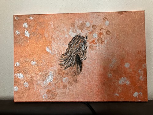 Original acrylgemälde pferd - acrylgemälde,