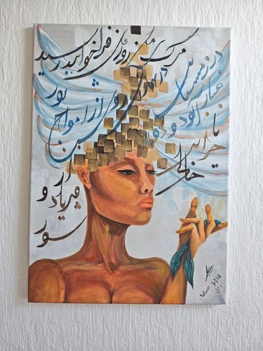 Catwomen gemälde acryl - gemälde,, auf